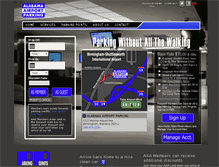 Tablet Screenshot of alabamaairportparking.com